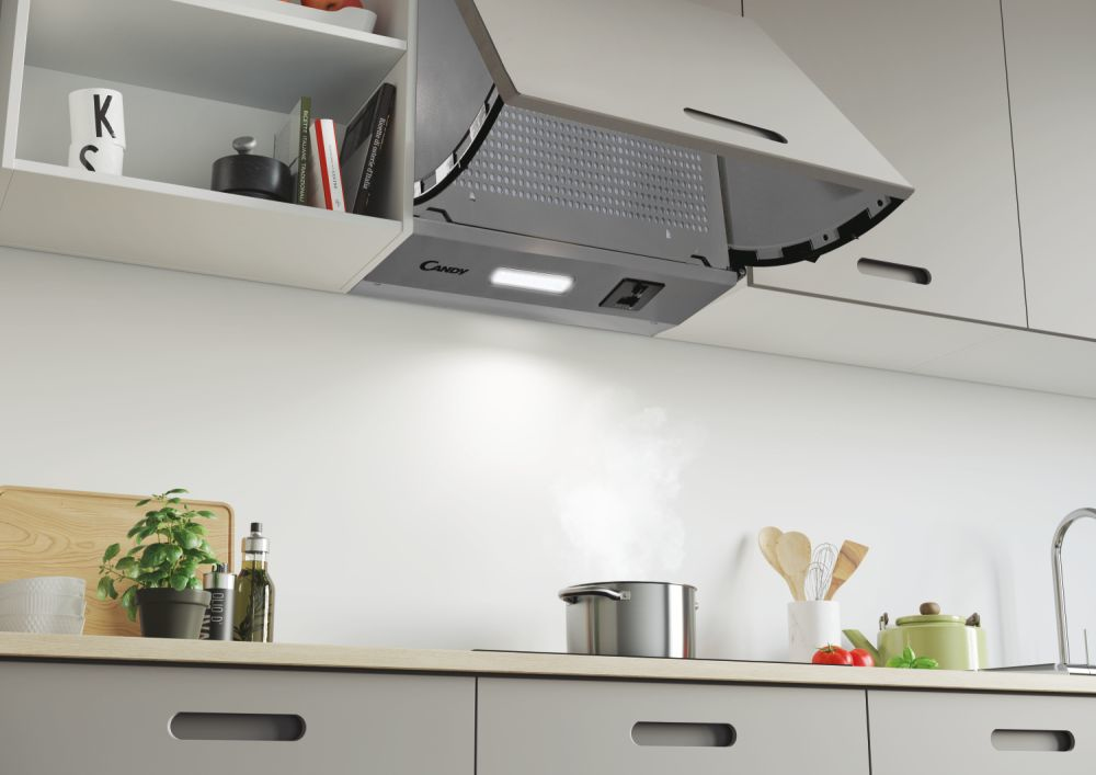 Candy CBP612/4GR/1 Semi built-in (pull out) Grey, Silver 221.7 m³/h – image 5