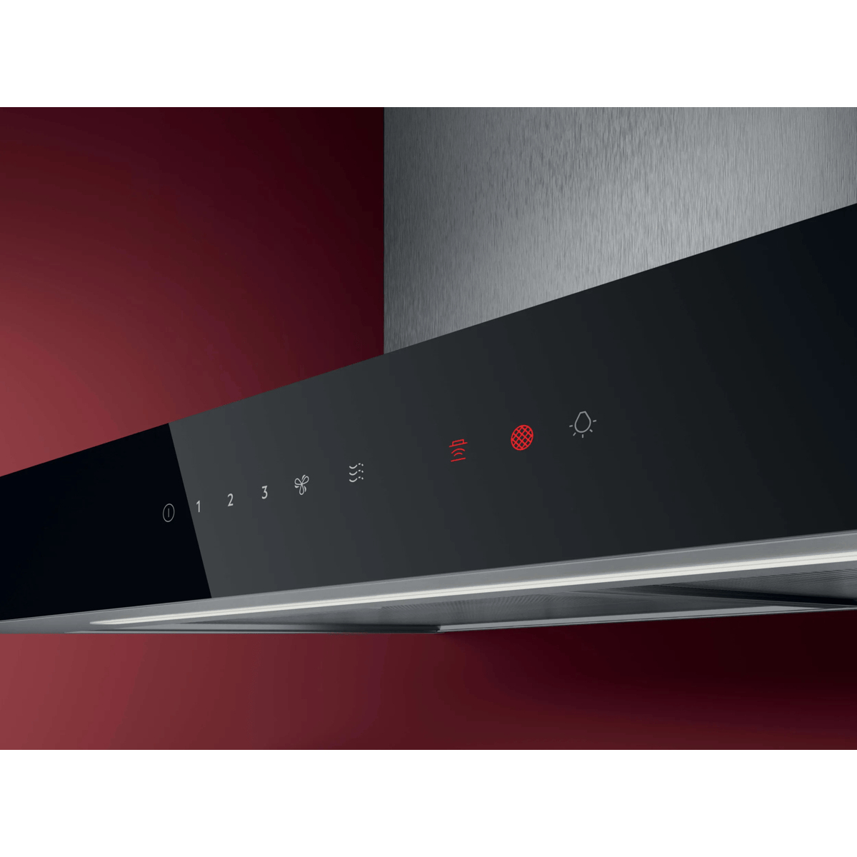 AEG GB67D61HL Wall-mounted Black, Stainless steel 600 m³/h – image 3