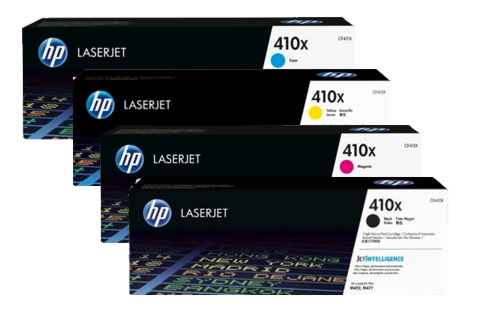 HP 410X BCMY Original LaserJet Toner Cartridges
