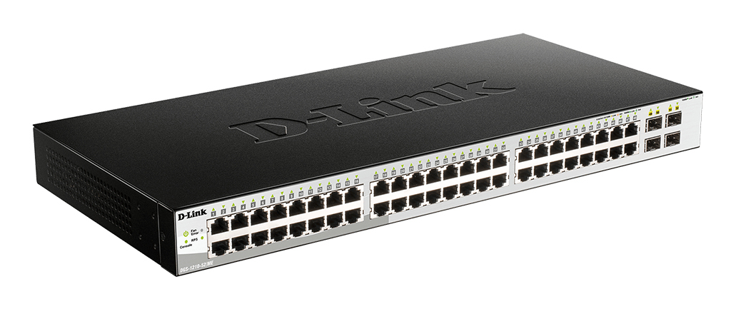 D-Link 48-Port 10/100/1000BASE-T + 4-Port 1 Gbps SFP Ports Metro Ethernet Switch – image 2