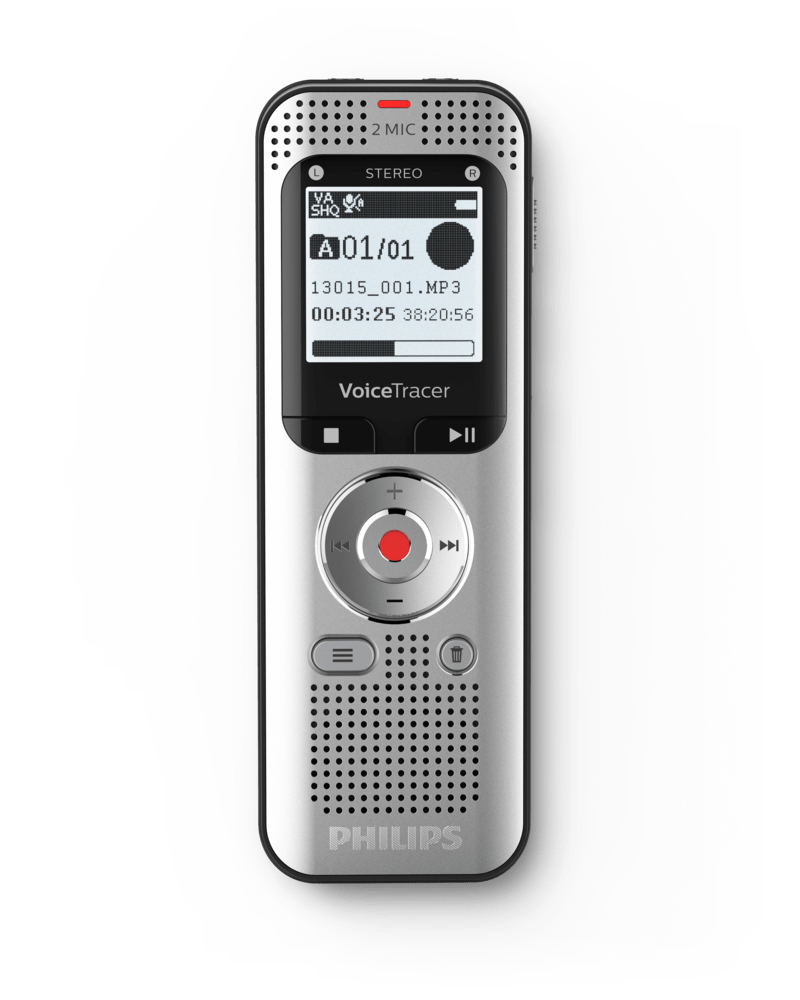 Philips Voice Tracer DVT2050/00 dictaphone Flash card Silver – image 1