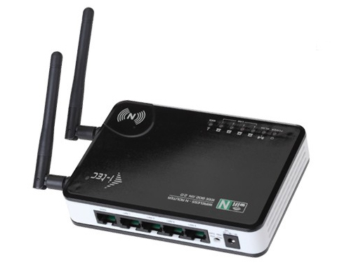 i-tec WPOINT-N wireless router Fast Ethernet Black, White