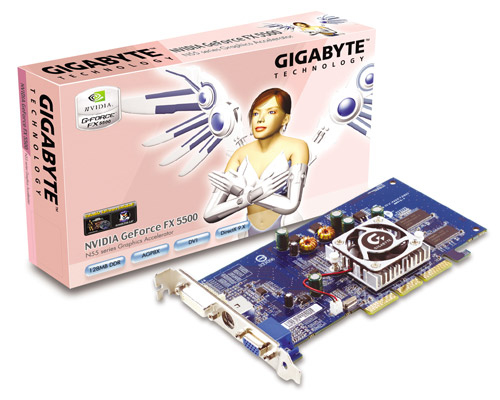 GIGABYTE FX5500 128MB Bus Speed 8X