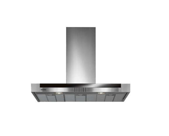 Grundig GDK5776BXB cooker hood Wall-mounted Black, Stainless steel 670 m³/h