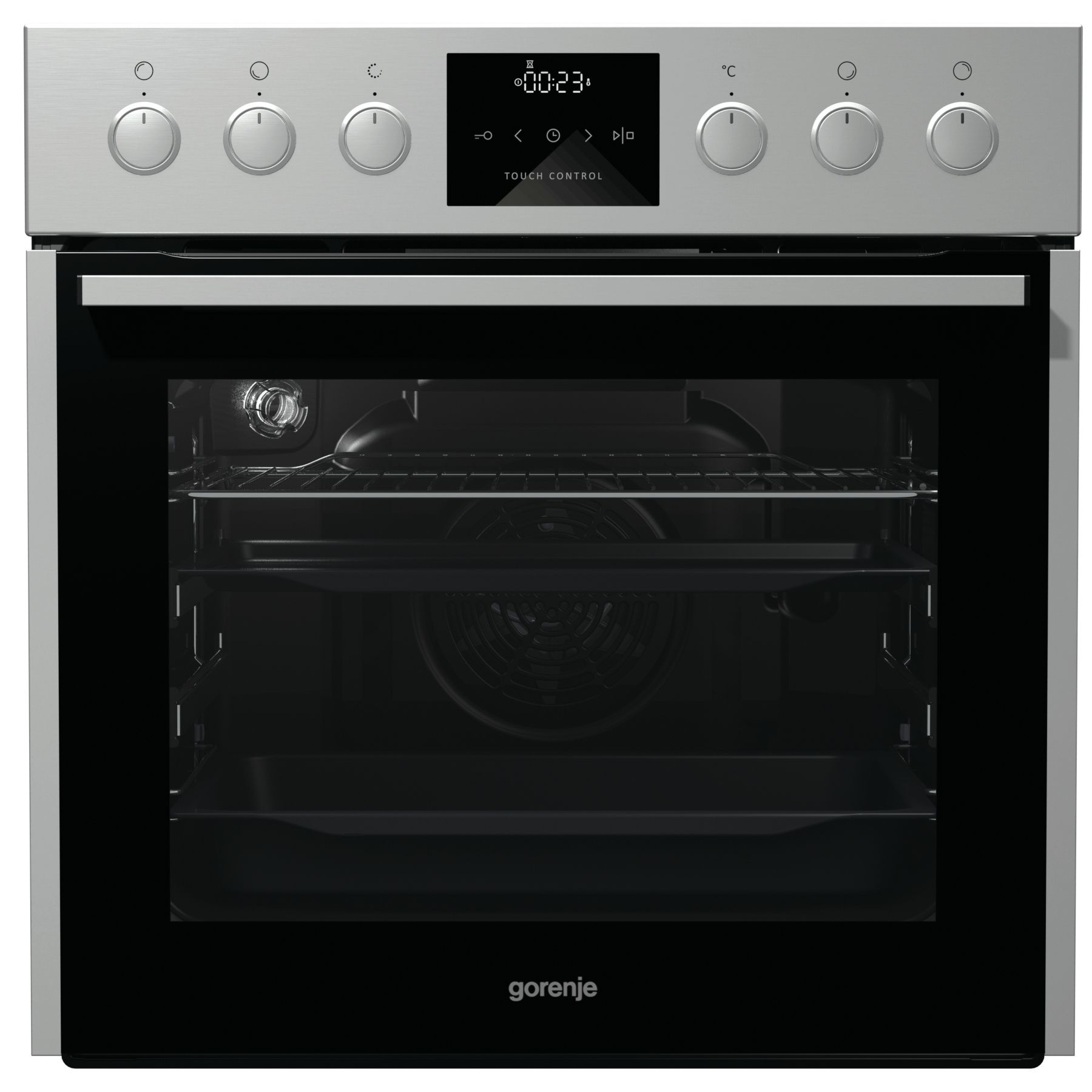Gorenje BCP637E301X 63 L Black, Stainless steel