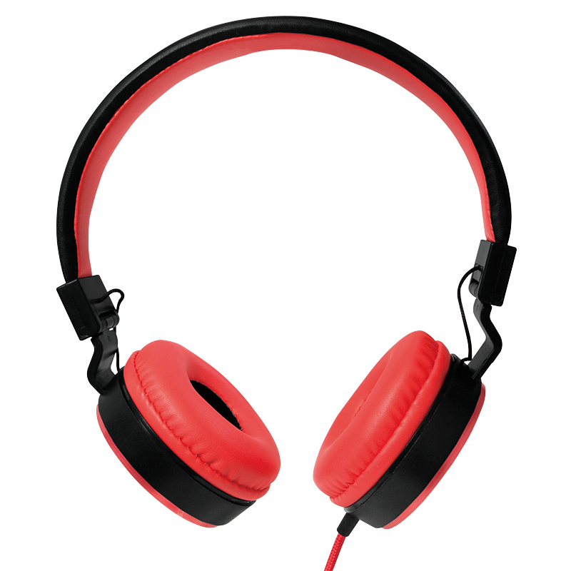 LogiLink HS0049RD headphones/headset Wired Head-band Music Black, Red – image 2