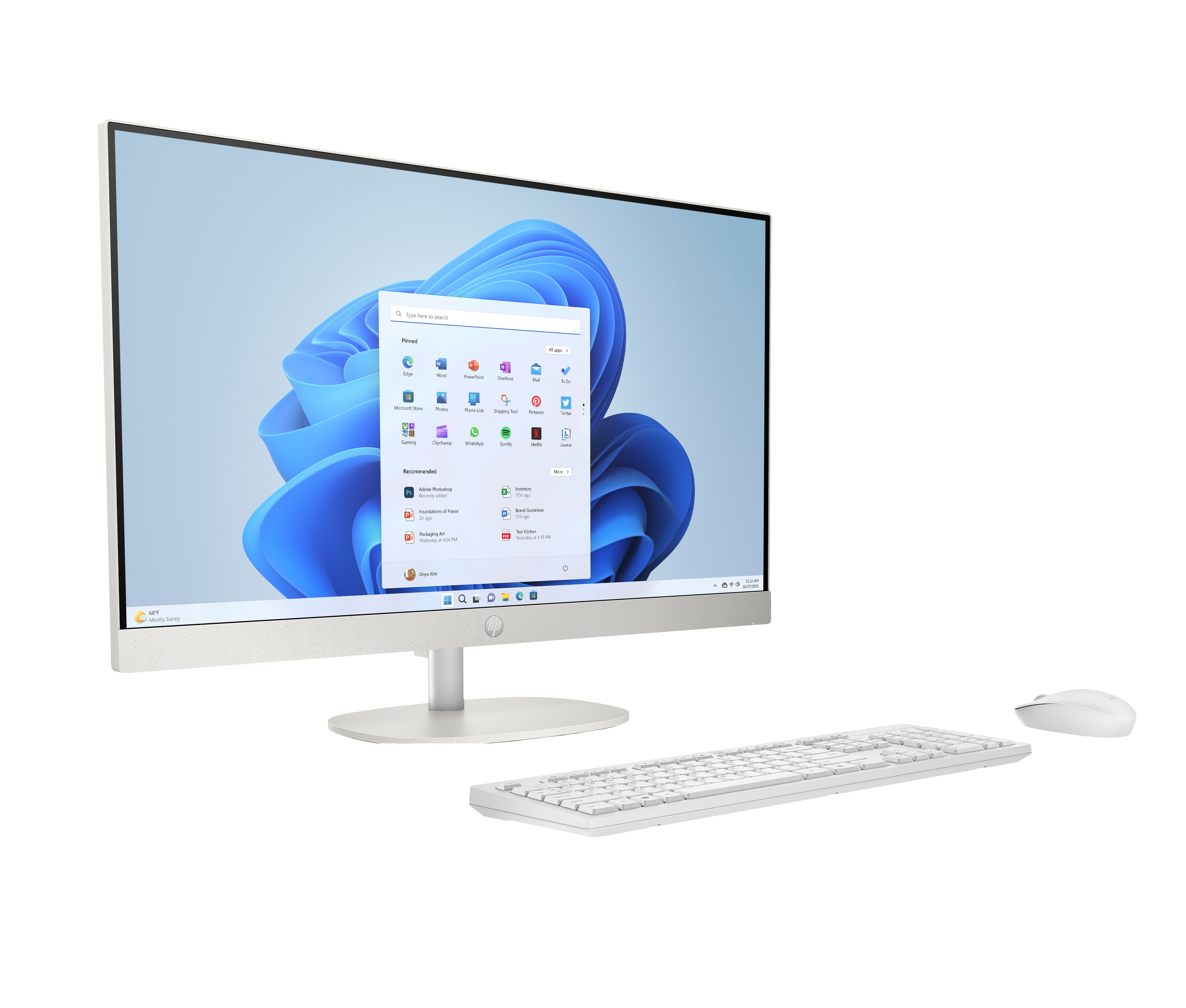 All in one - HP 24-cr0111ns, 23.8" Full-HD, Intel® Core™ i5-1335U, 16 GB RAM, 512 SSD, Iris® Xᶱ, Windows 11 Home, Blanco - imagen 3
