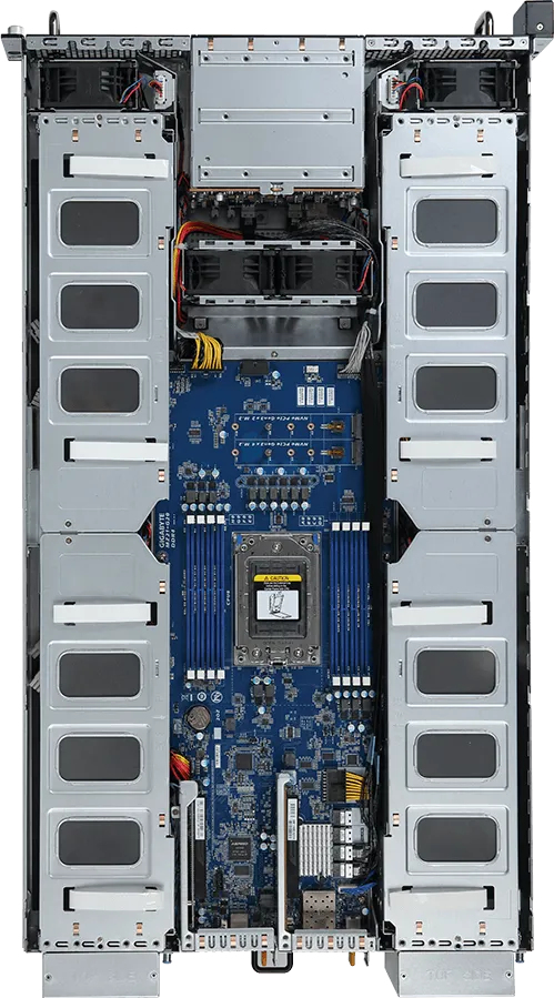 GIGABYTE G292-Z22 AMD SoC Socket SP3 Rack (2U) Black, Steel – image 4