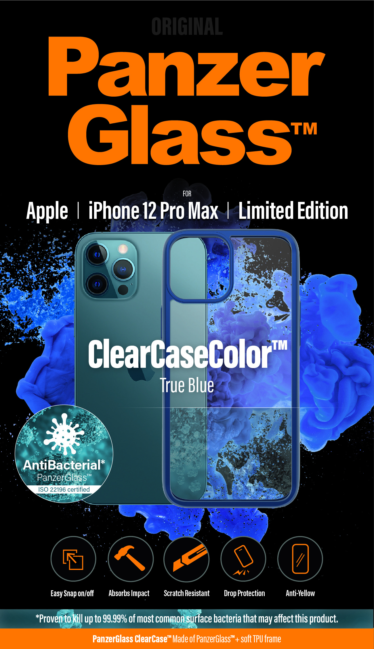 PanzerGlass ® ClearCaseColor™ iPhone 12 Pro Max - True Blue Limited Edition – image 9