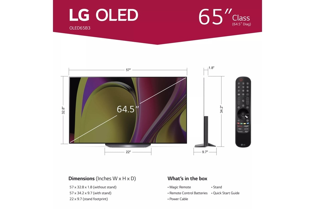 LG OLED OLED65B3AUA TV – image 7