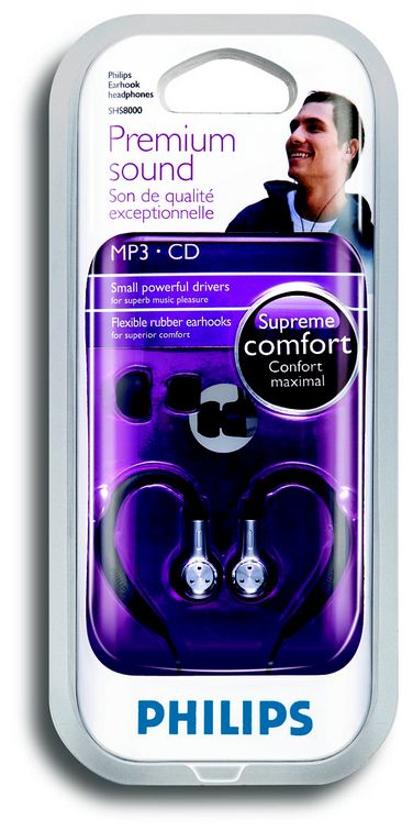 Philips SHS8000 Earhook Headphones – image 2