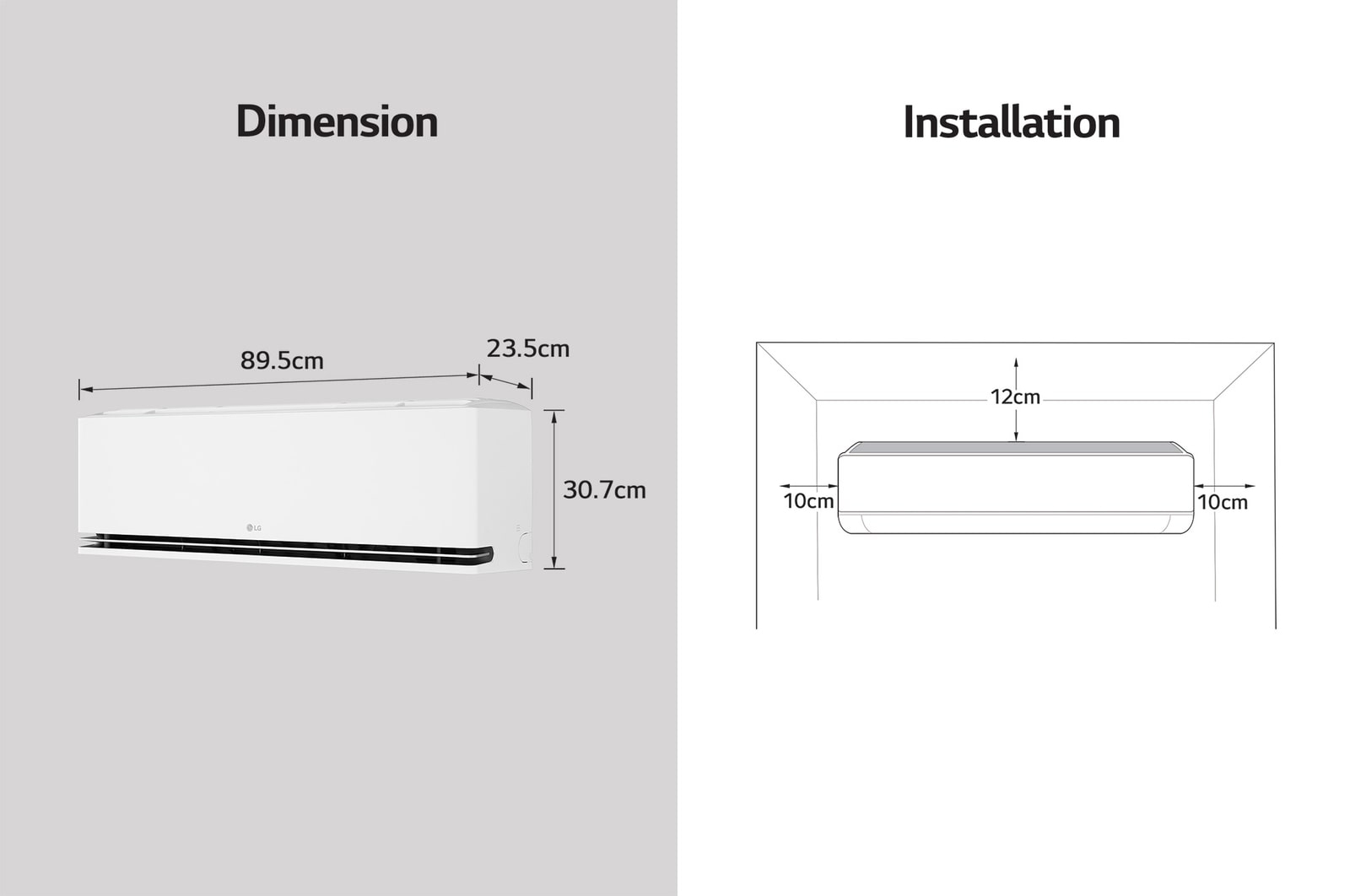 LG H09S1DA air conditioner Split system White – image 5