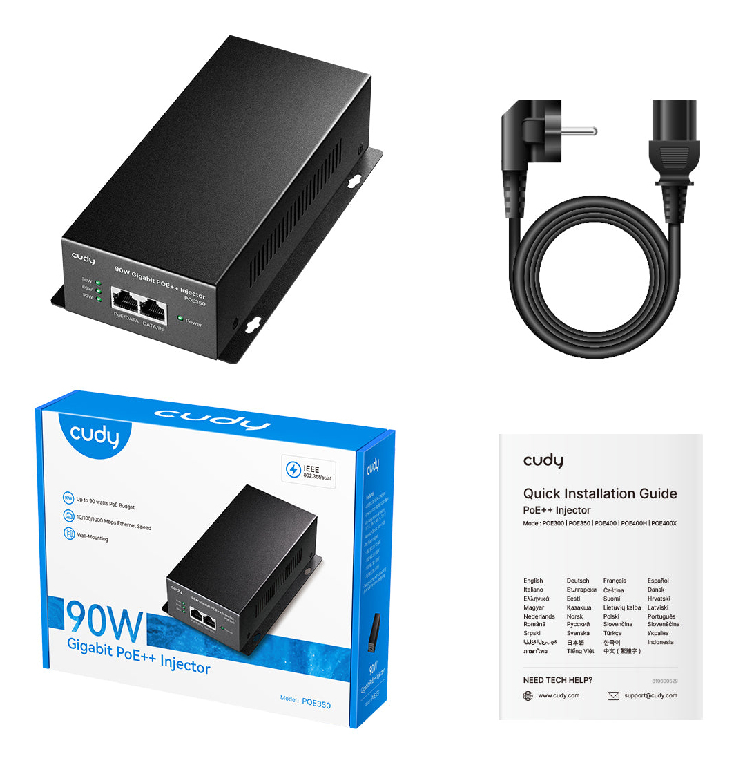 Cudy POE350 PoE adapter Gigabit Ethernet – image 6