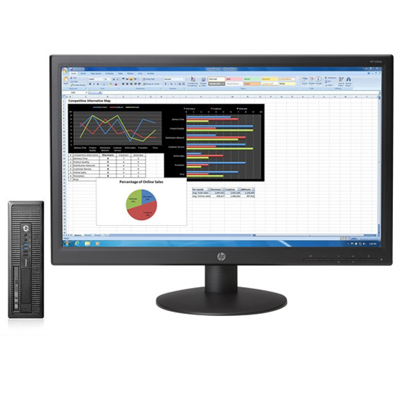 HP 600 G1 SFF + V241p