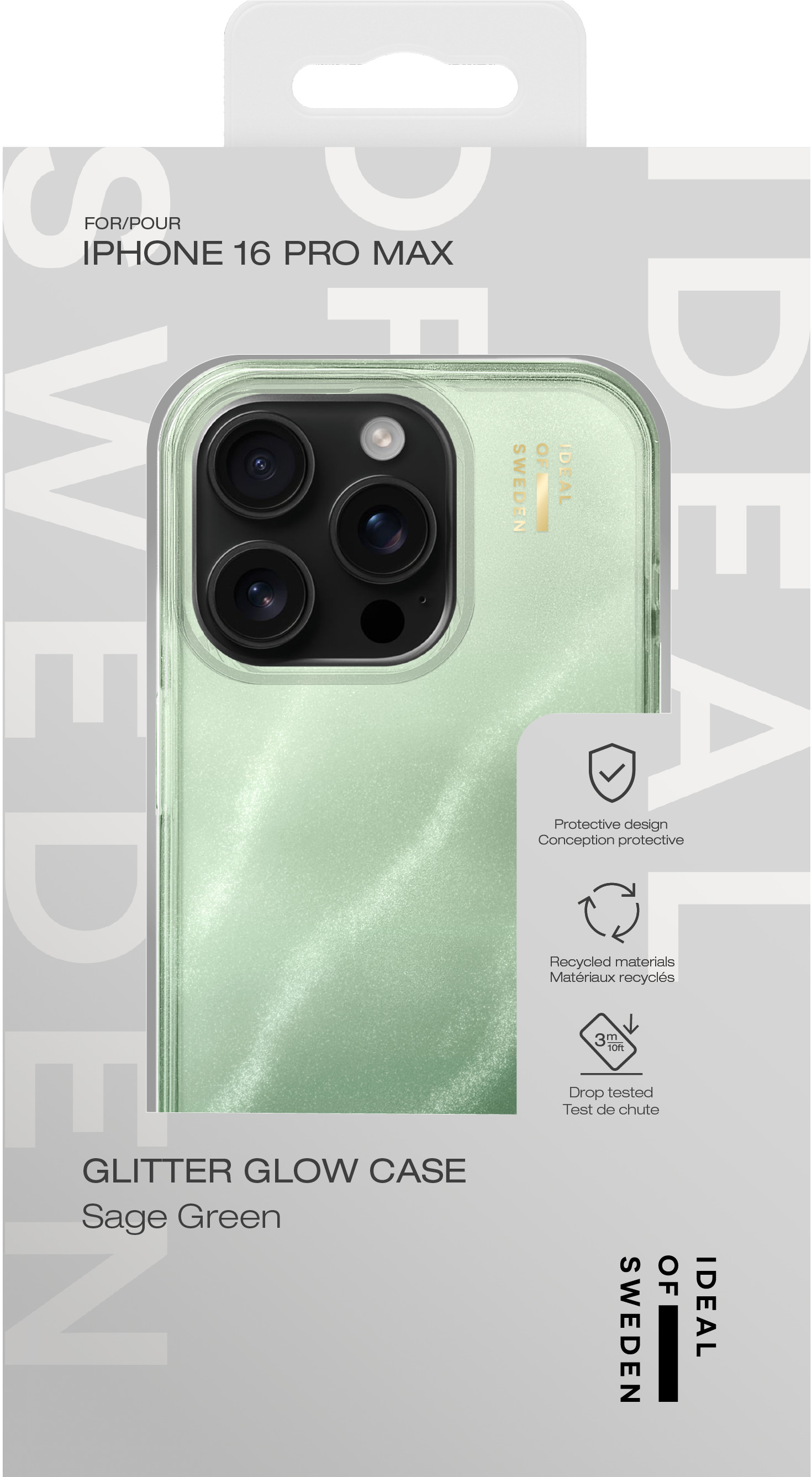 iDeal of Sweden Clear Case iPhone 16 Pro Max Sage Green – image 4