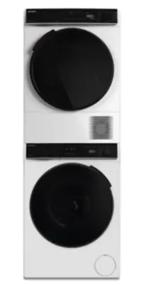 Sharp 317745 washer dryer Freestanding Top-load White