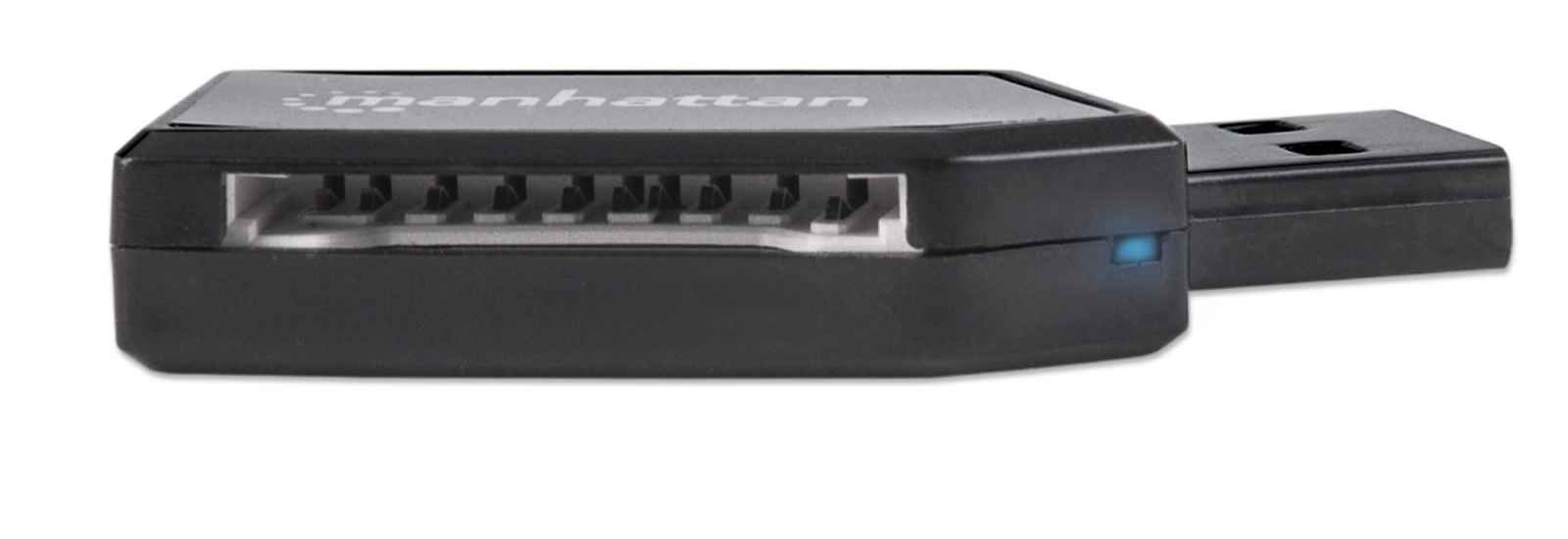 Manhattan USB-A Mini Multi-Card Reader/Writer, 480 Mbps (USB 2.0), 24-in-1, Hi-Speed USB, Windows or Mac, Black, Three Year Warranty, Blister – image 5