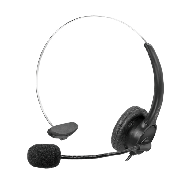 LogiLink HS0056 headphones/headset Wired Head-band Office/Call center USB Type-A Black – image 1