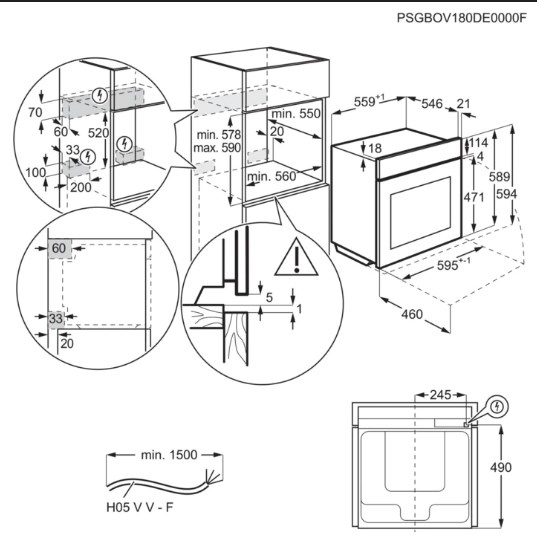 AEG BPE535270M 71 L Stainless steel – image 4