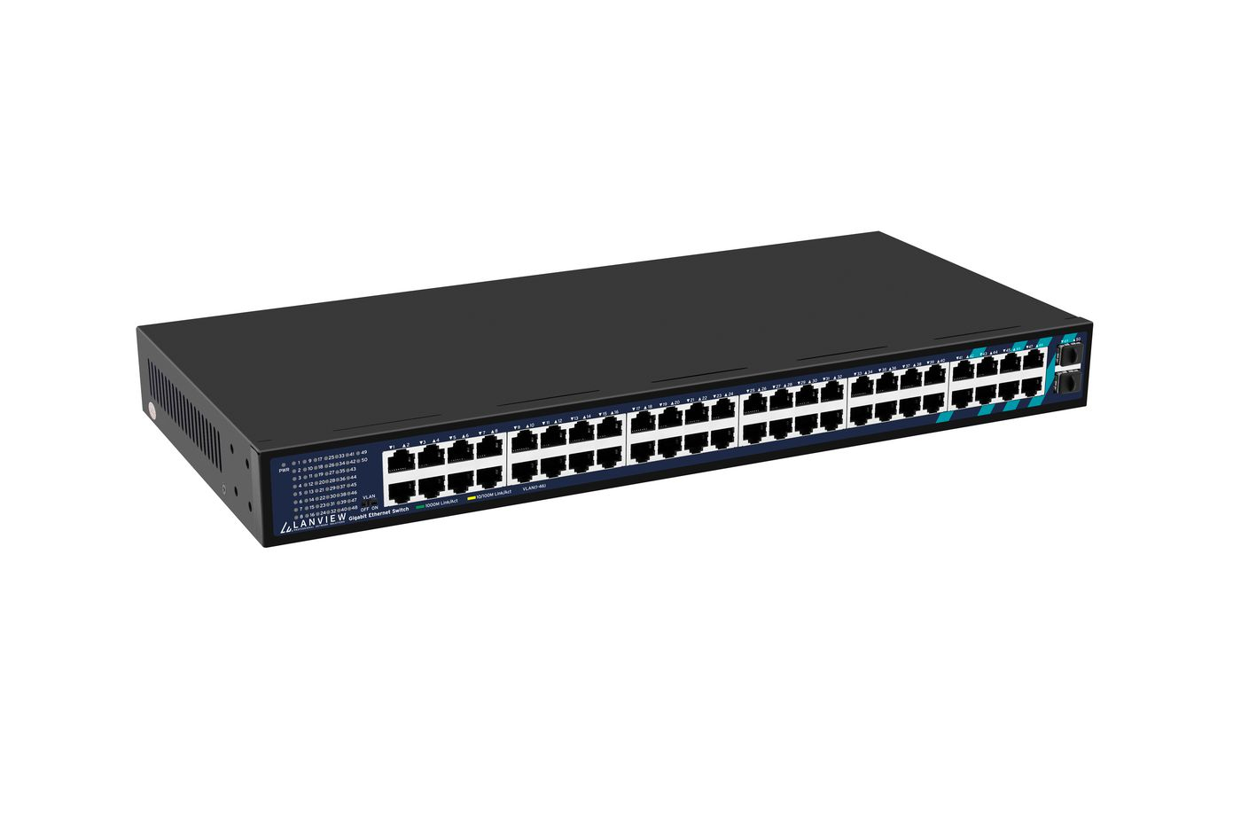 Lanview LVN-1UMOUNT-48PORT-2SFP-1G network switch Unmanaged Gigabit Ethernet (10/100/1000) – image 4