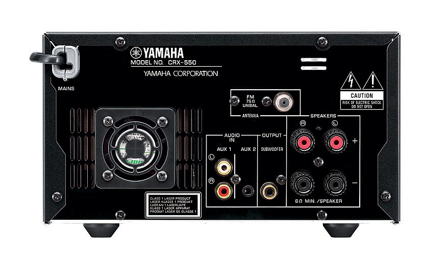 Yamaha CRX-550 2.1 channels Home Black – image 2