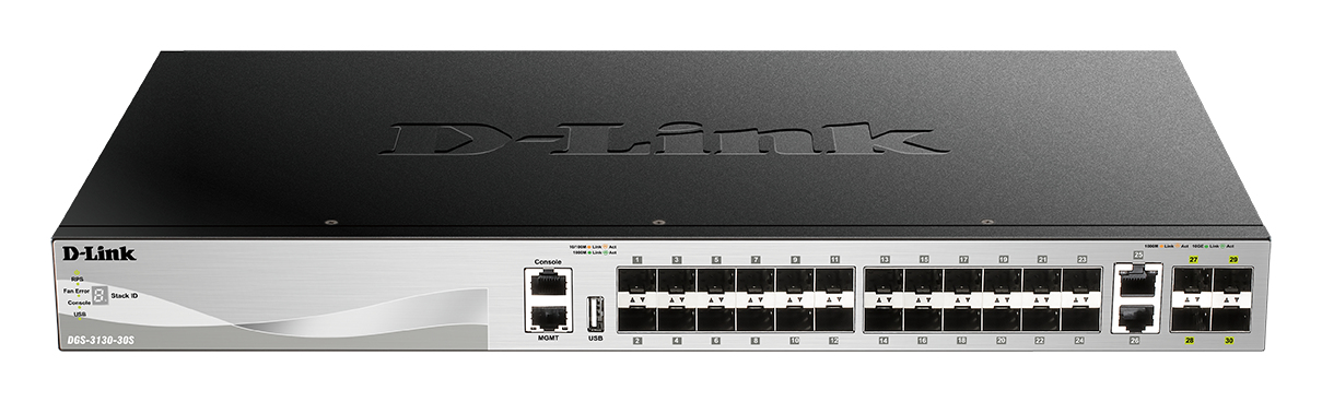 D-Link DGS-3130-30S/E network switch Managed L3 – image 1