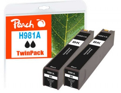 Peach 320011 ink cartridge 2 pc(s) Compatible Standard Yield Black