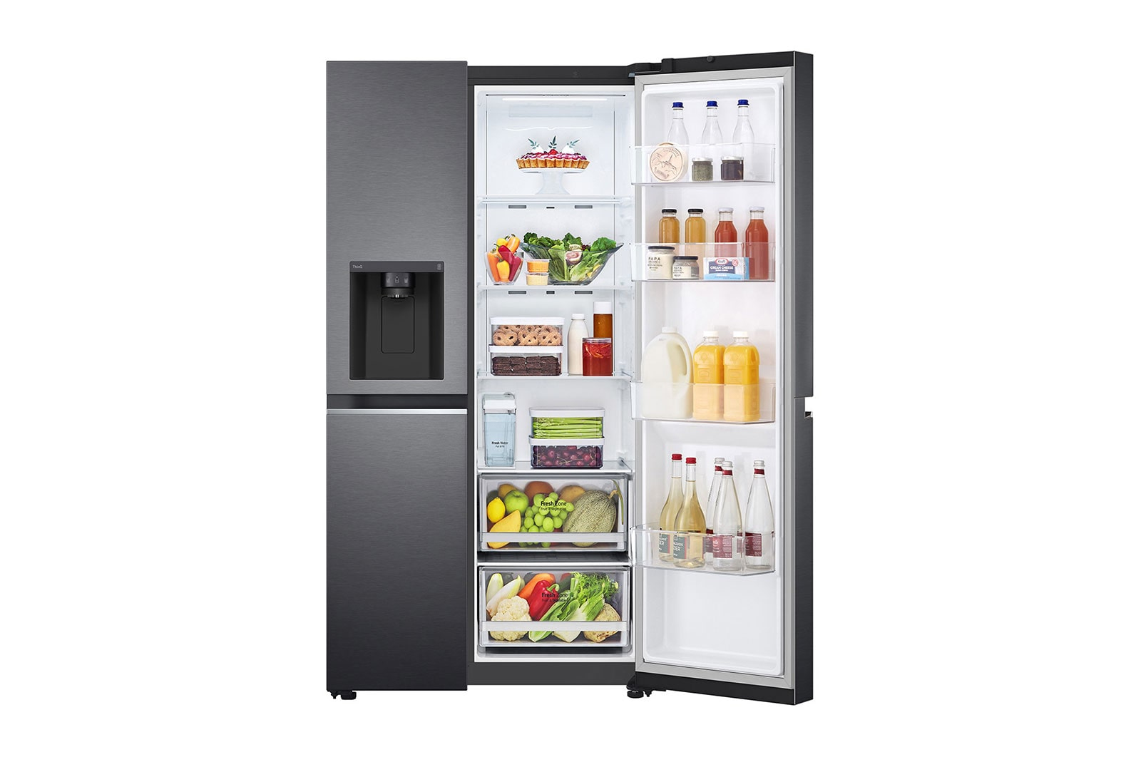 LG GSLV71MCTE side-by-side refrigerator Freestanding – image 4