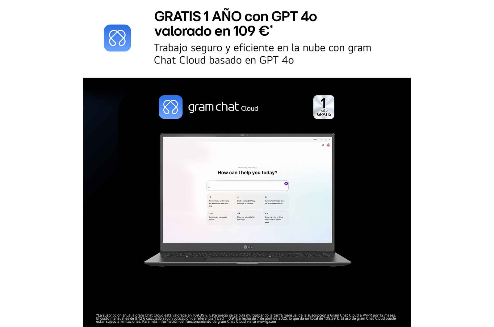 Portátil - LG 16Z90TR-E.AD88B, 16" WQXGA, Intel® Evo™ Edition Core™ Ultra 7-255H, 32 GB RAM, 1 TB SSD, GeForce RTX™ 5050, W11H - imagen 7