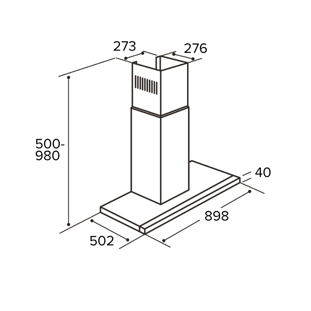 CDA EVP92SS / 1 90cm linear extractor – image 4