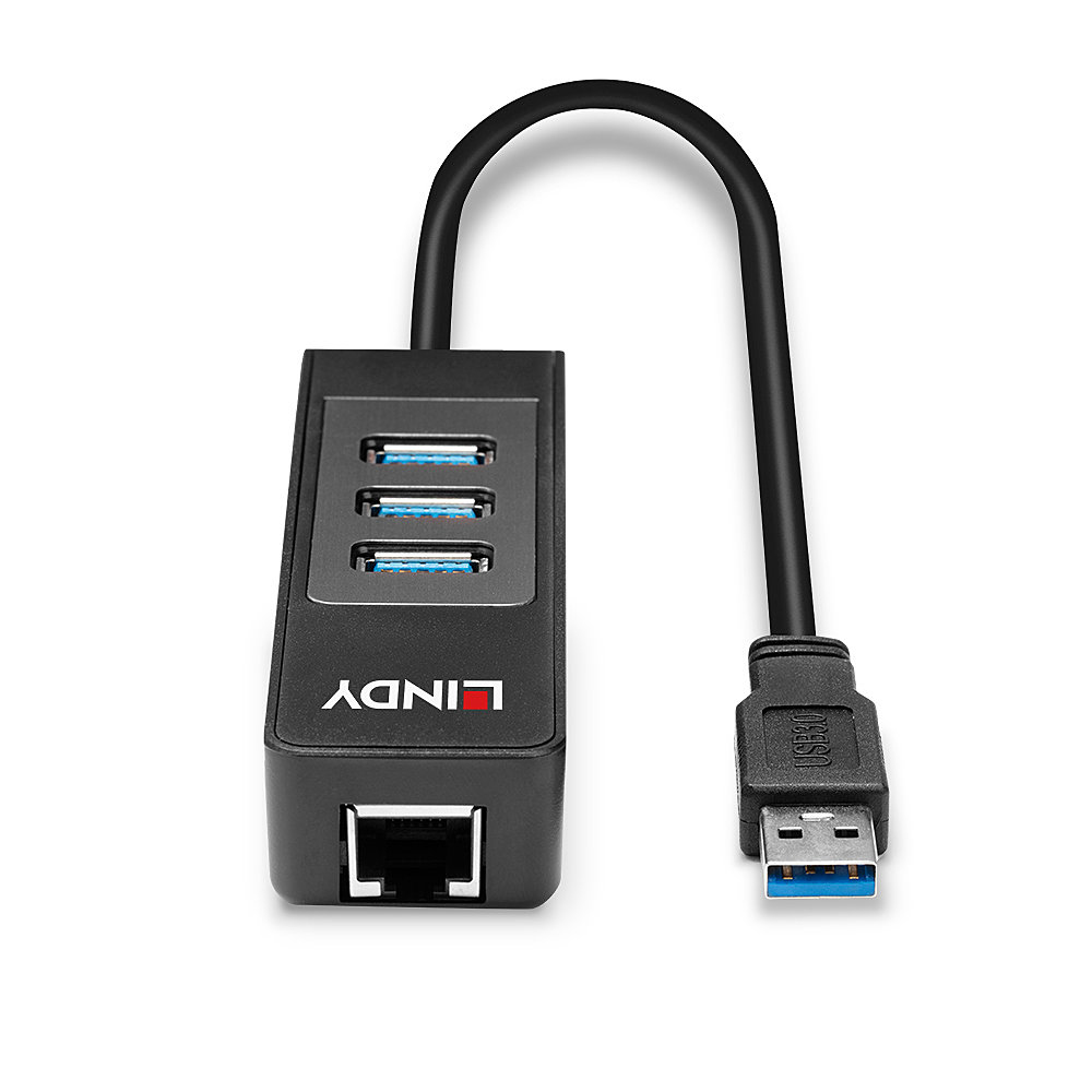 Lindy USB 3.0 Hub and Gigabit Ethernet Converter – image 4