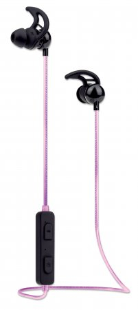 Manhattan Bluetooth In-Ear Headset, Multi Coloured Cable Light, Omnidirectional Mic, Integrated Controls, Ear Hook for Secure Fit, 5 hour usage time (approx), M – image 3