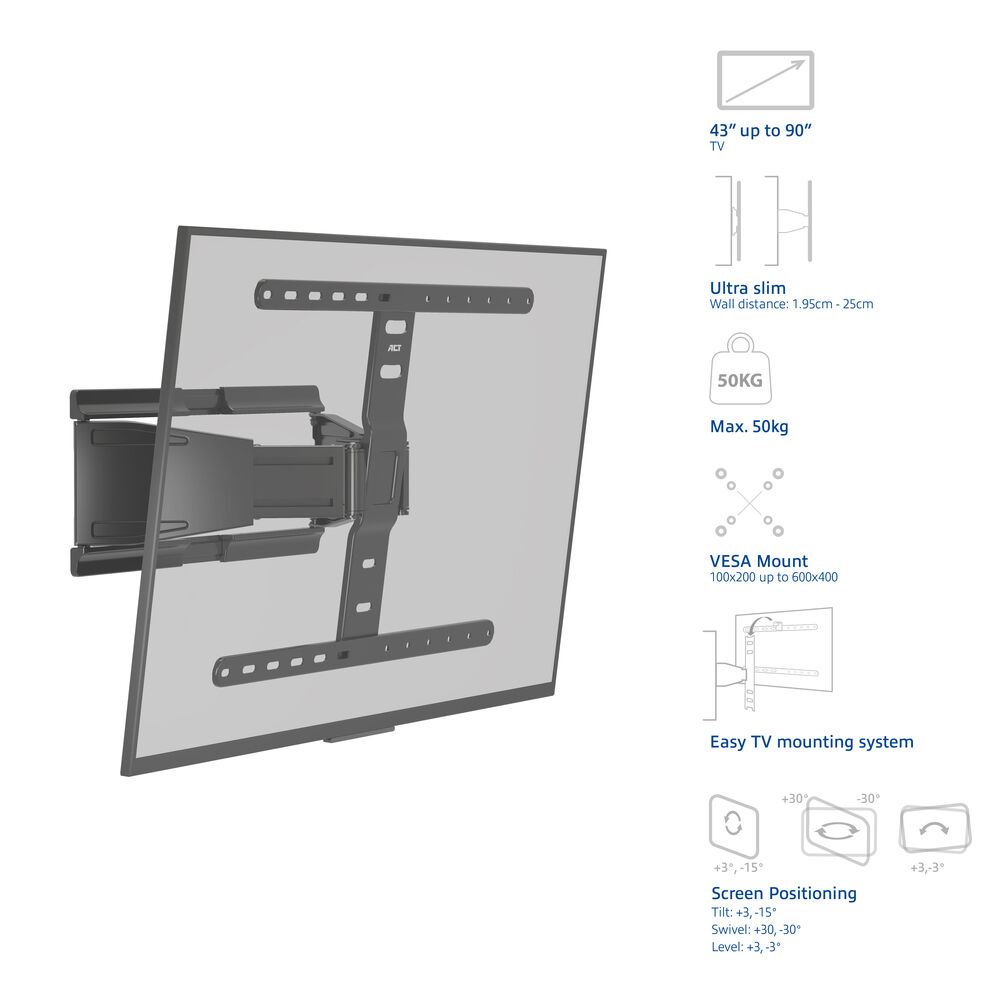 ACT Full motion TV Wall Mount – image 2