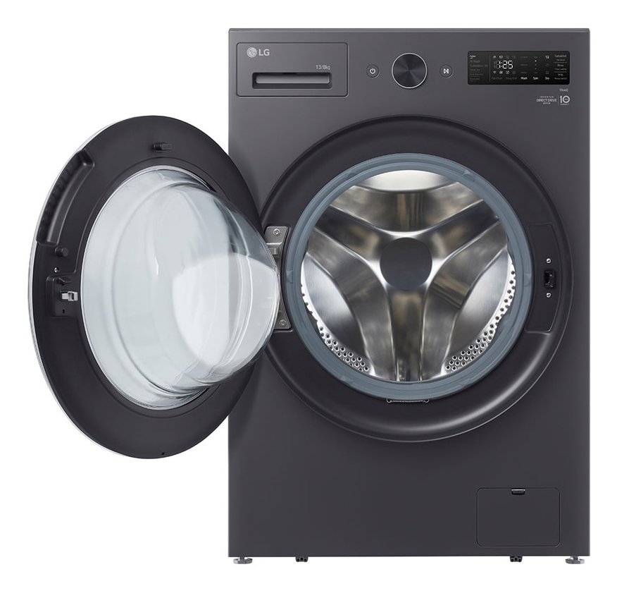 LG WSN1308BST washer dryer Freestanding Front-load Graphite – image 2