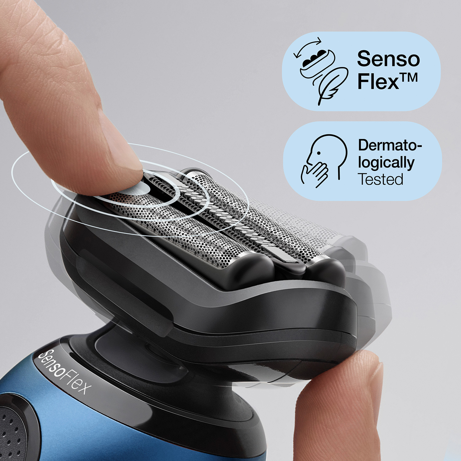 Braun Series 6 61-B1200s Foil shaver Trimmer Black, Blue – image 7