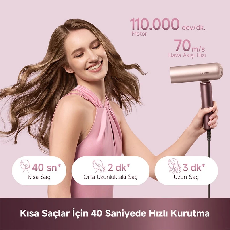Dreame Pocket Aura Saç Kurutma Makinesi Gold – image 7