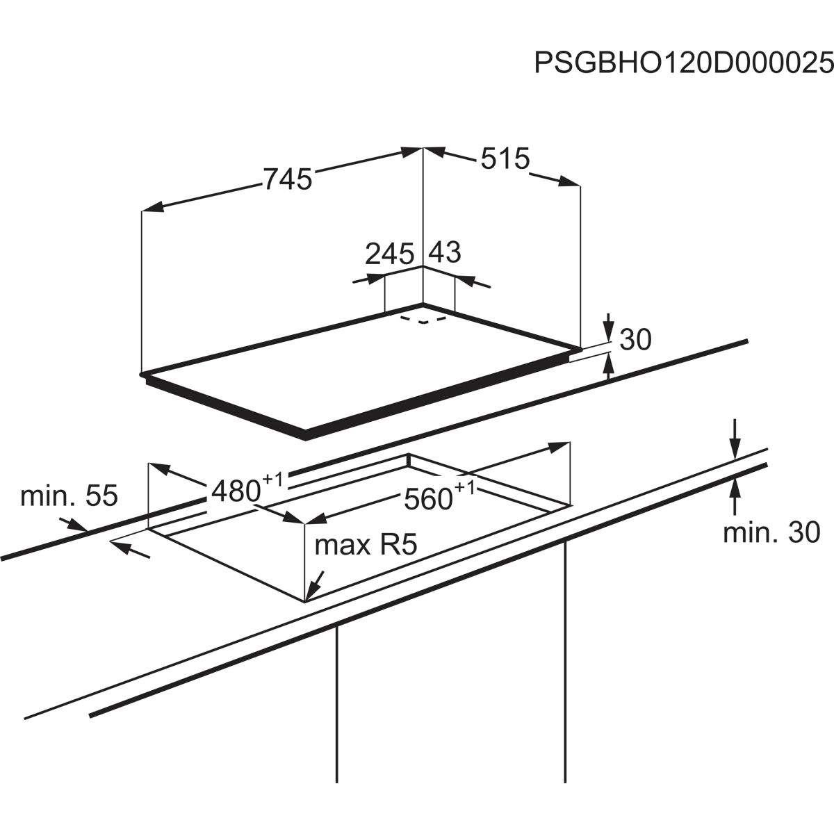 AEG HGB75423UZ Stainless steel Built-in – image 8