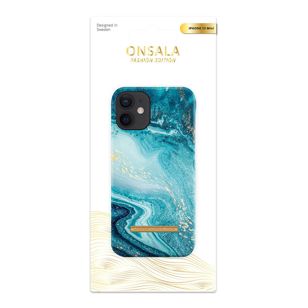Onsala Mobile Case Soft Blue Sea Marble iPhone 13 Mini – image 2