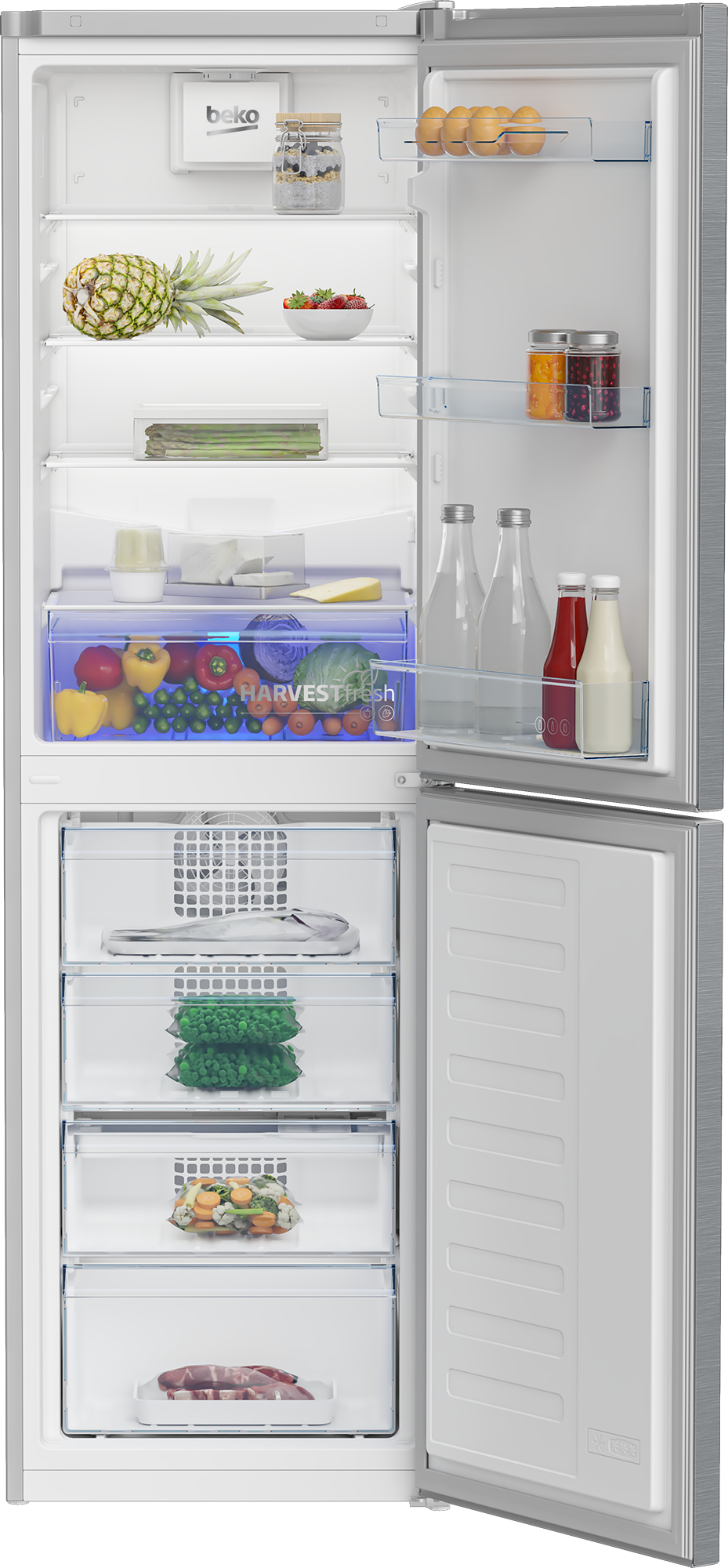 Beko CNG3582VPS Freestanding Frost Free Fridge Freezer with HarvestFresh™ – image 3