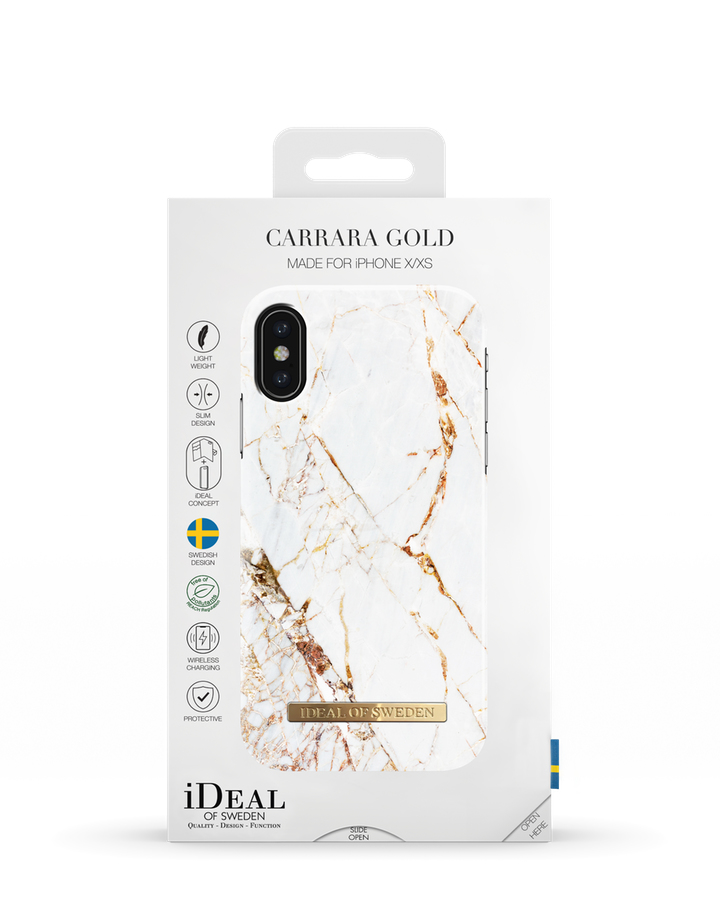 iDeal of Sweden Printed Case iPhone X/Xs Carrara Gold – image 3
