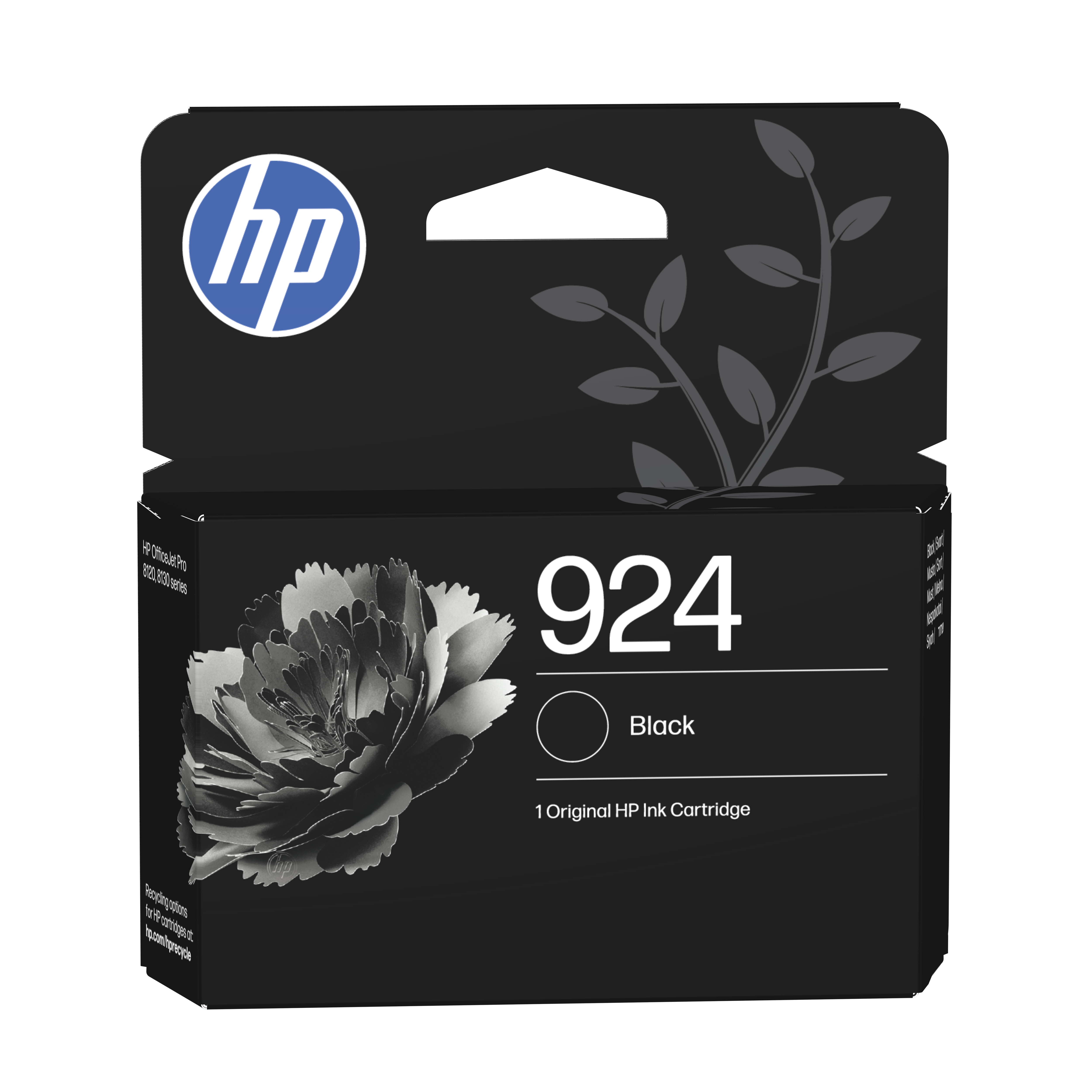 HP 924 svart original blekkpatron