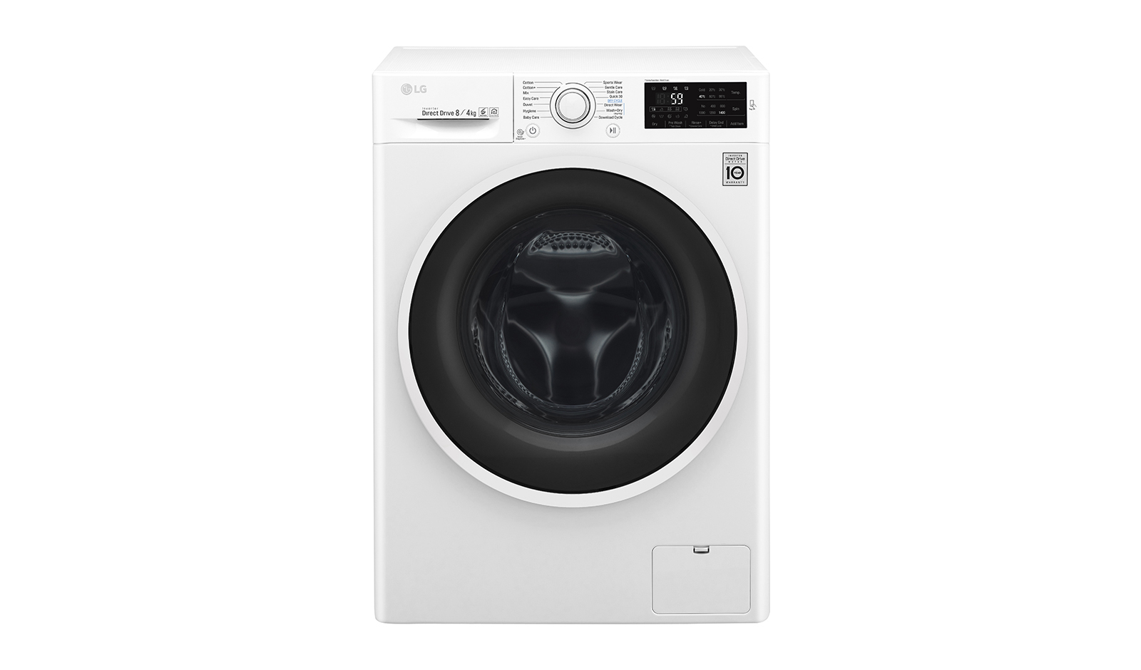 LG F4J6TM0WC washer dryer Freestanding Front-load White