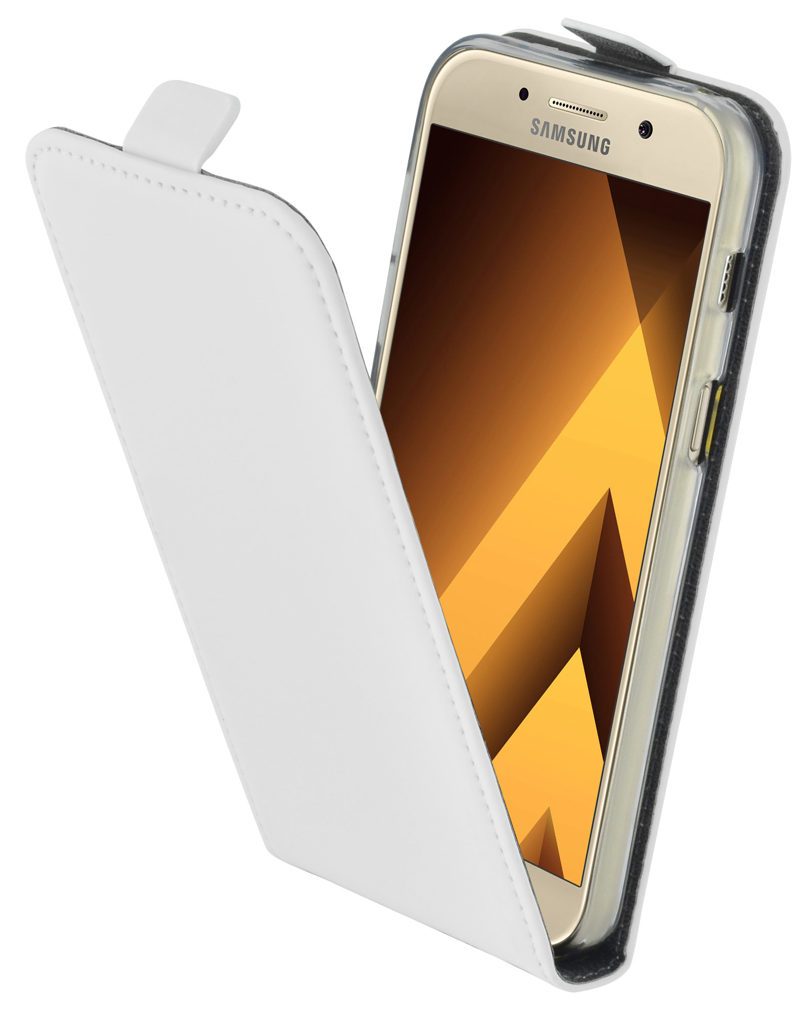 Mobiparts Premium Flip TPU Case Samsung Galaxy A3 (2017) White