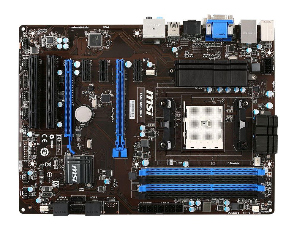 MSI FM2-A55-G43 AMD A55 Socket FM2 ATX – image 2