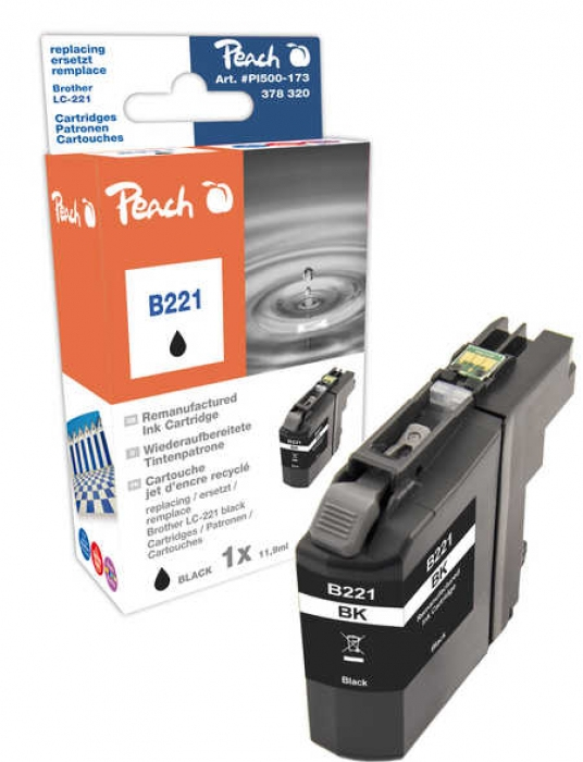 Peach 319790 ink cartridge Compatible Black