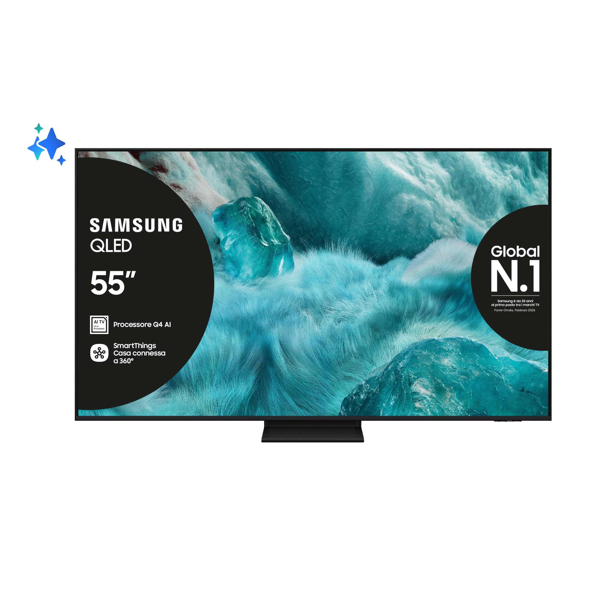 Smart TV samsung QE55Q7F5AU 55 pouces 4K QLEDLCD — photo 1