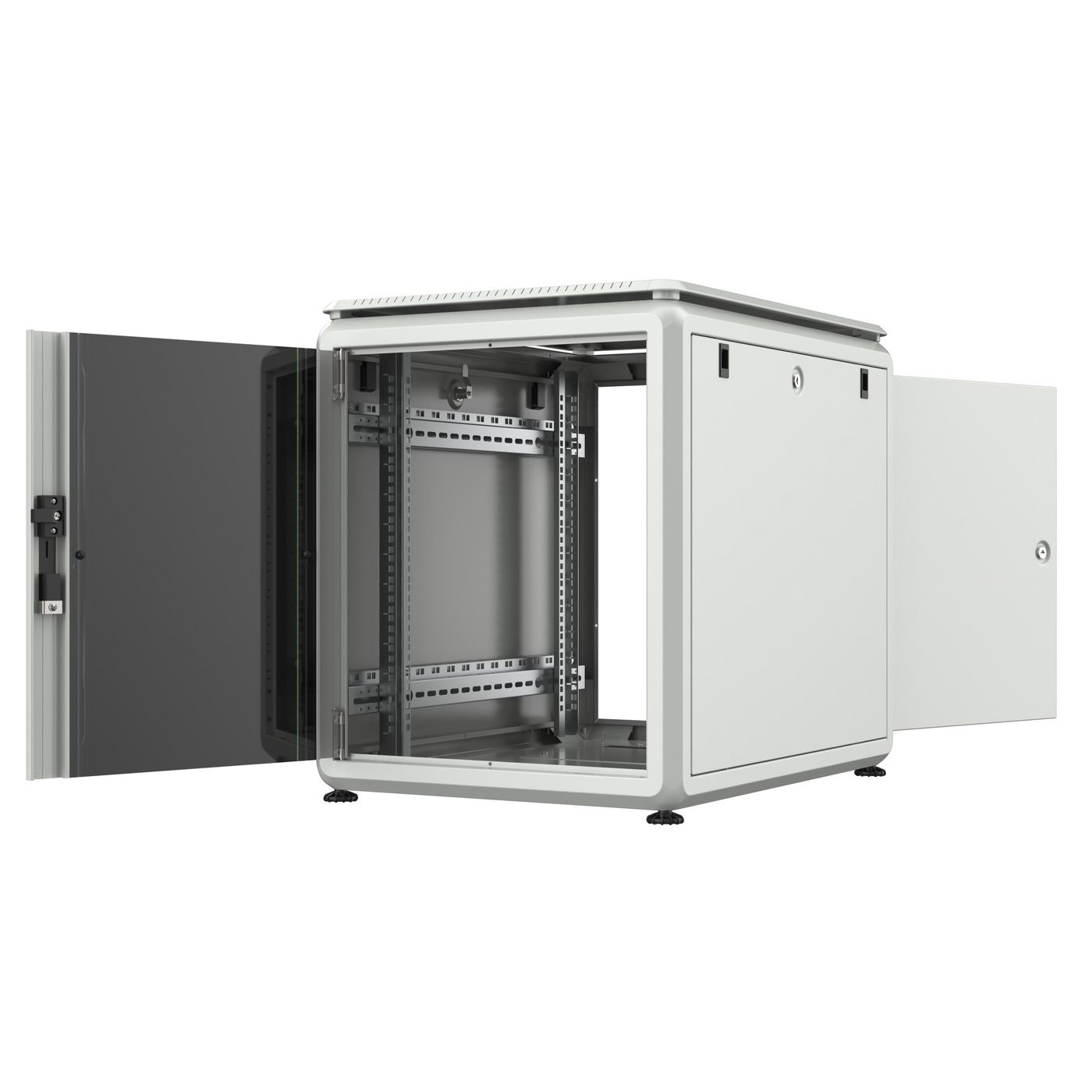Lanview RDL12U68WH rack cabinet 12U Freestanding rack White – image 2