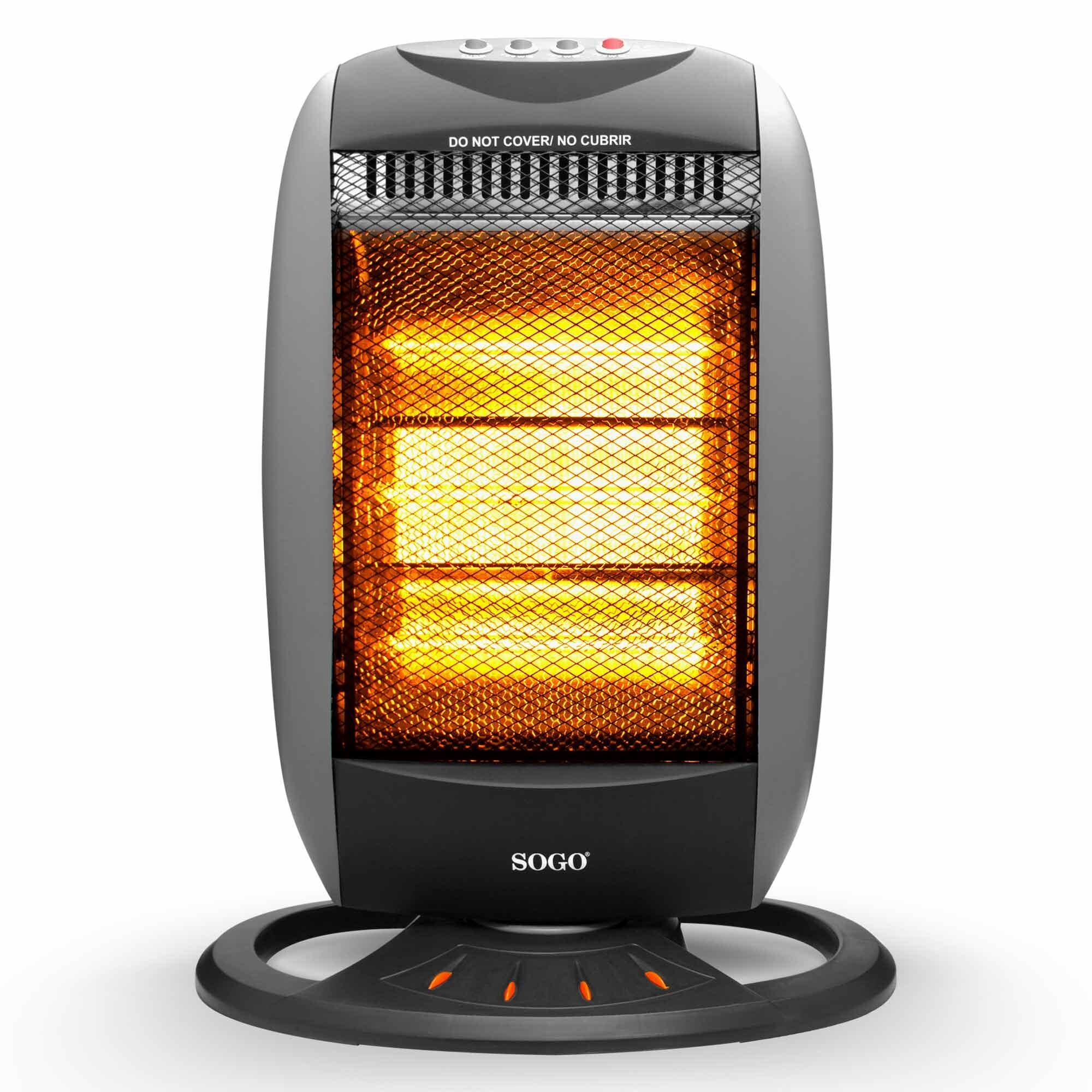 Sogo CAL-SS-18223 electric space heater Indoor Black, Grey – image 2