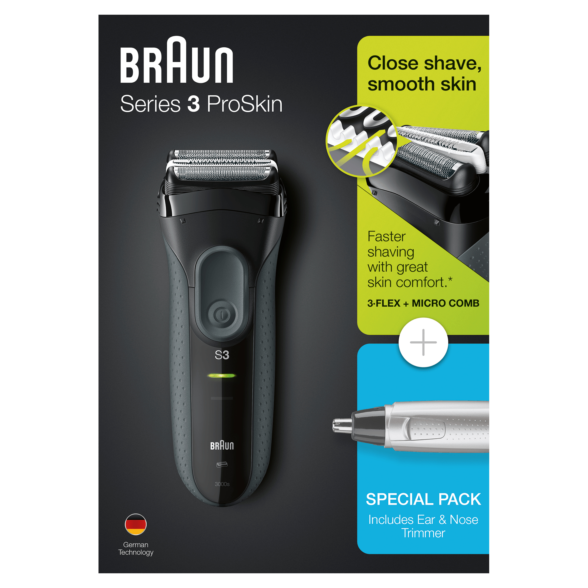 Braun Series 3 81640344 men's shaver Foil shaver Trimmer Black – image 1