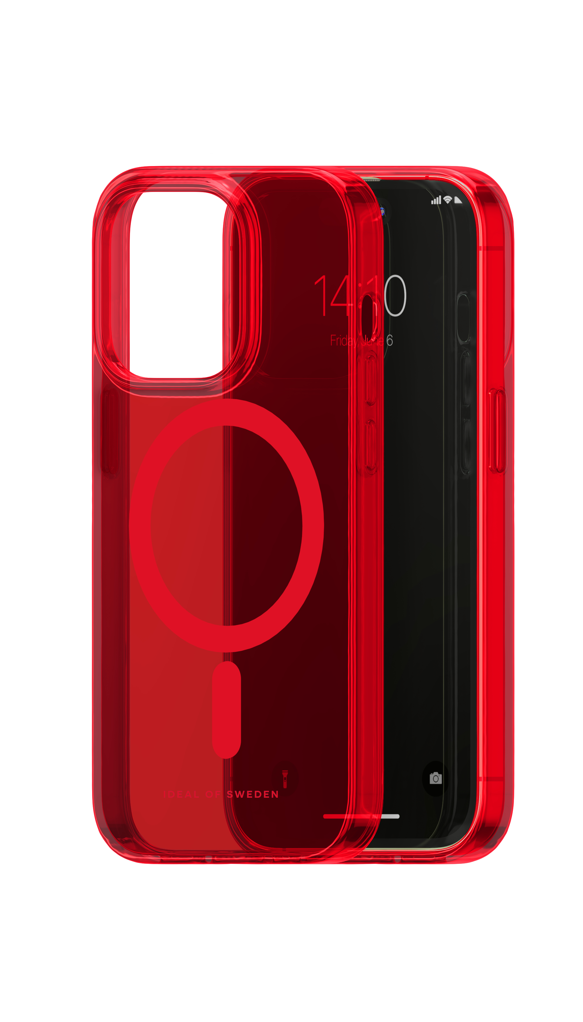 iDeal of Sweden Clear Case MagSafe iPhone 14PR Radiant Red – image 5